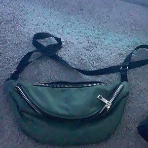 green fanny pack
